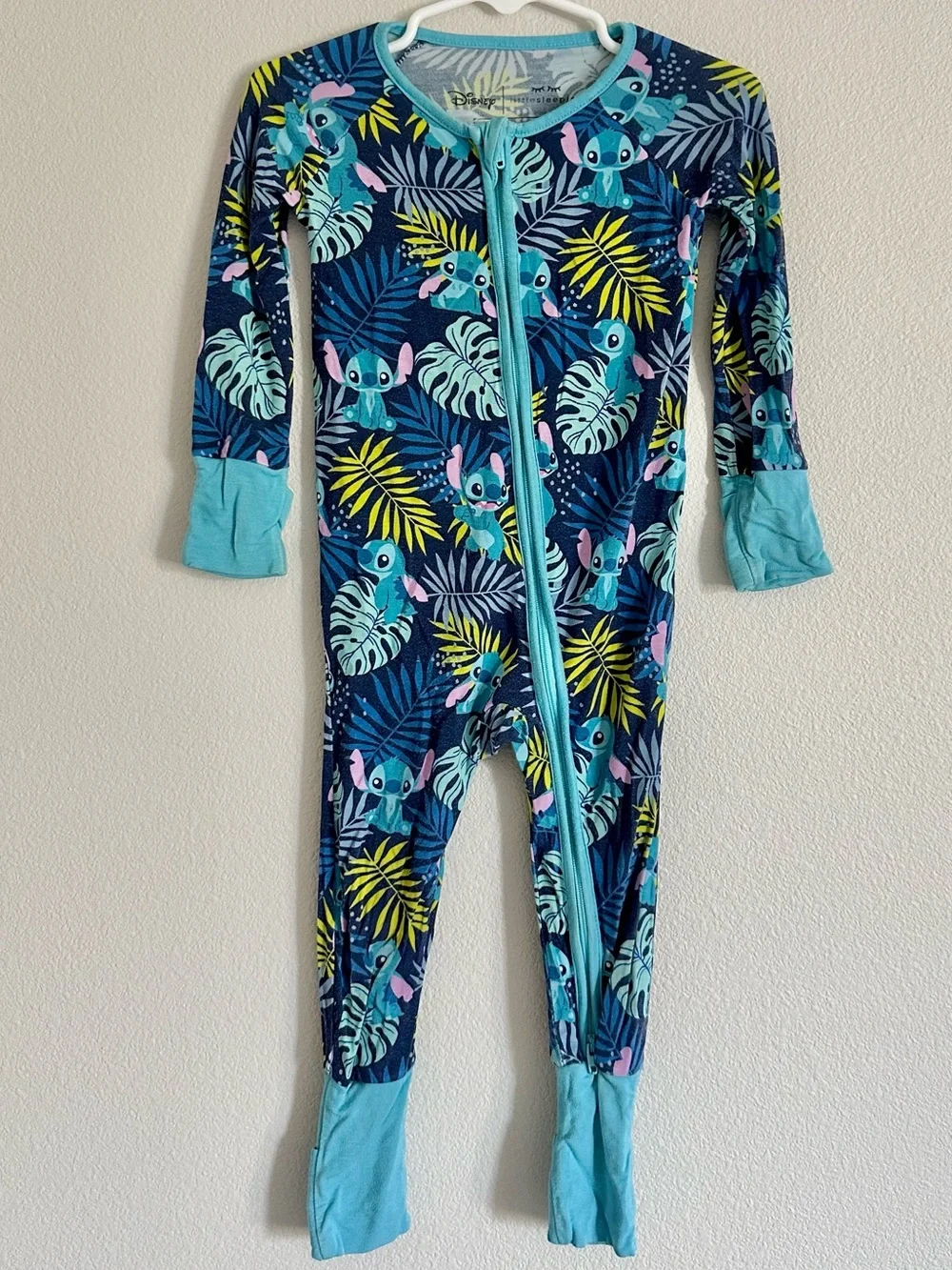 Little Sleepies Disney Aloha Stitch Bamboo Zippy Pajamas 6-12M